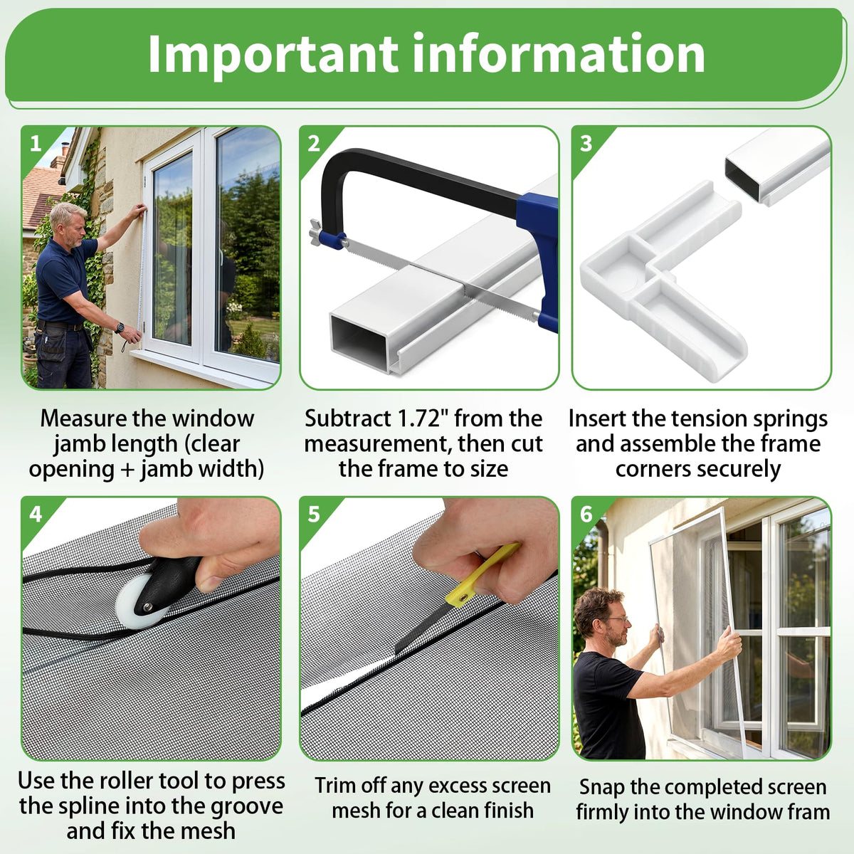 46" x 46" Window Screen Kit (46'' x 46'')