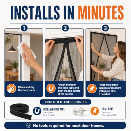 Magnetic Screen Door Mesh