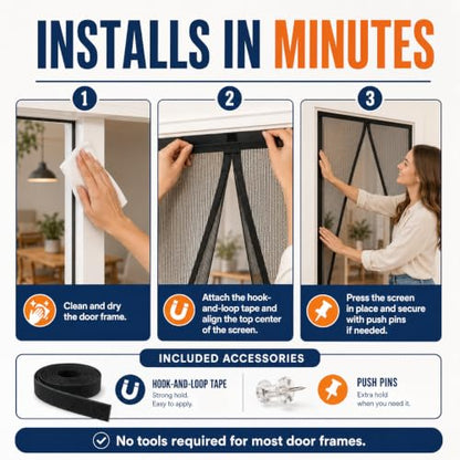 Magnetic Screen Door Mesh