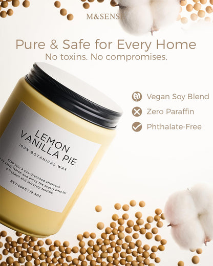 Lemon Vanilla Home Scented Candles (Lemon Vanilla)