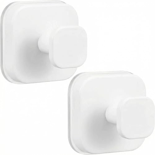 Suction Cup Hooks for Shower (White / 2 Pack)