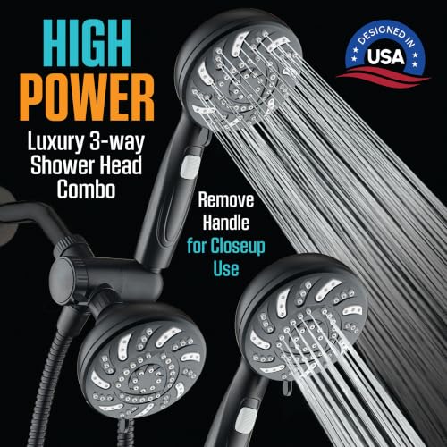 High Pressure Dual Shower Head Combo
