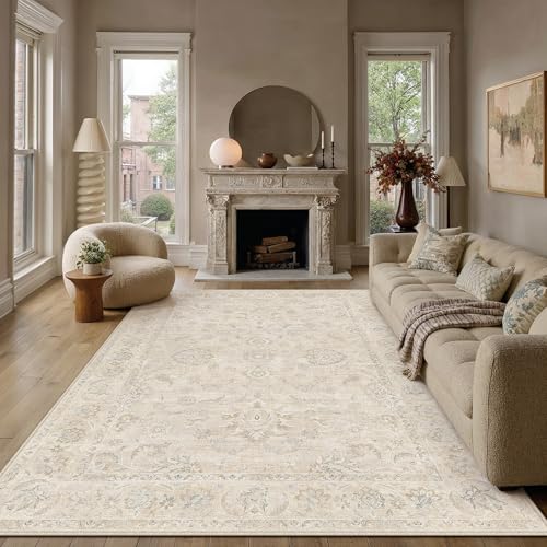 8x10 Light Cream Neutral Area Rug (Cream / 8' x 10' (Rectangular))