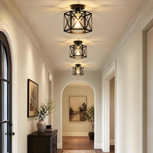 Farmhouse Semi Flush Mount Ceiling Light