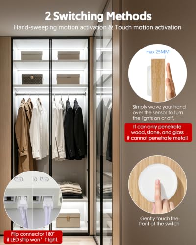 COB LED Strip Light DIY Under Shelf Lighting Kit