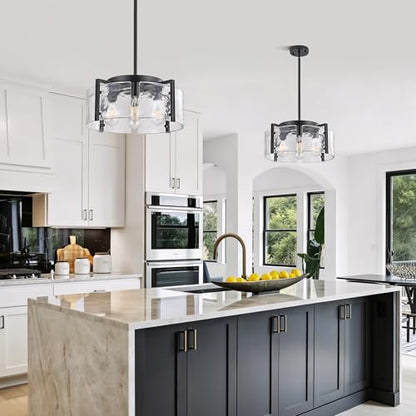 Black Glass Chandelier