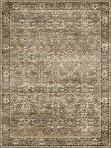 2x3 Entryway Rug Grey Washable Vintage Rugs for Entryway Kitchen Low Pile Non
