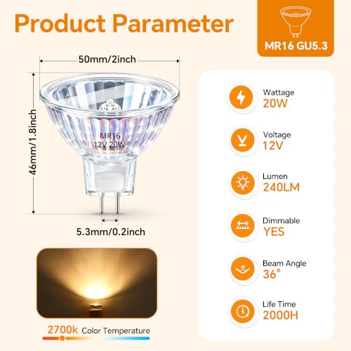 MR16 Halogen Spotlight Bulbs
