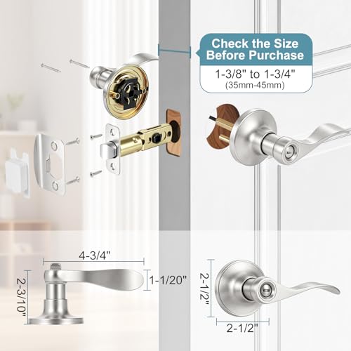 Privacy Door Levers Interior Door Handles