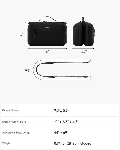 Electronics Organizer Travel Case (Black / L)