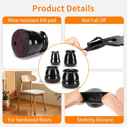 Chair Leg Floor Protectors for Hardwood Floors