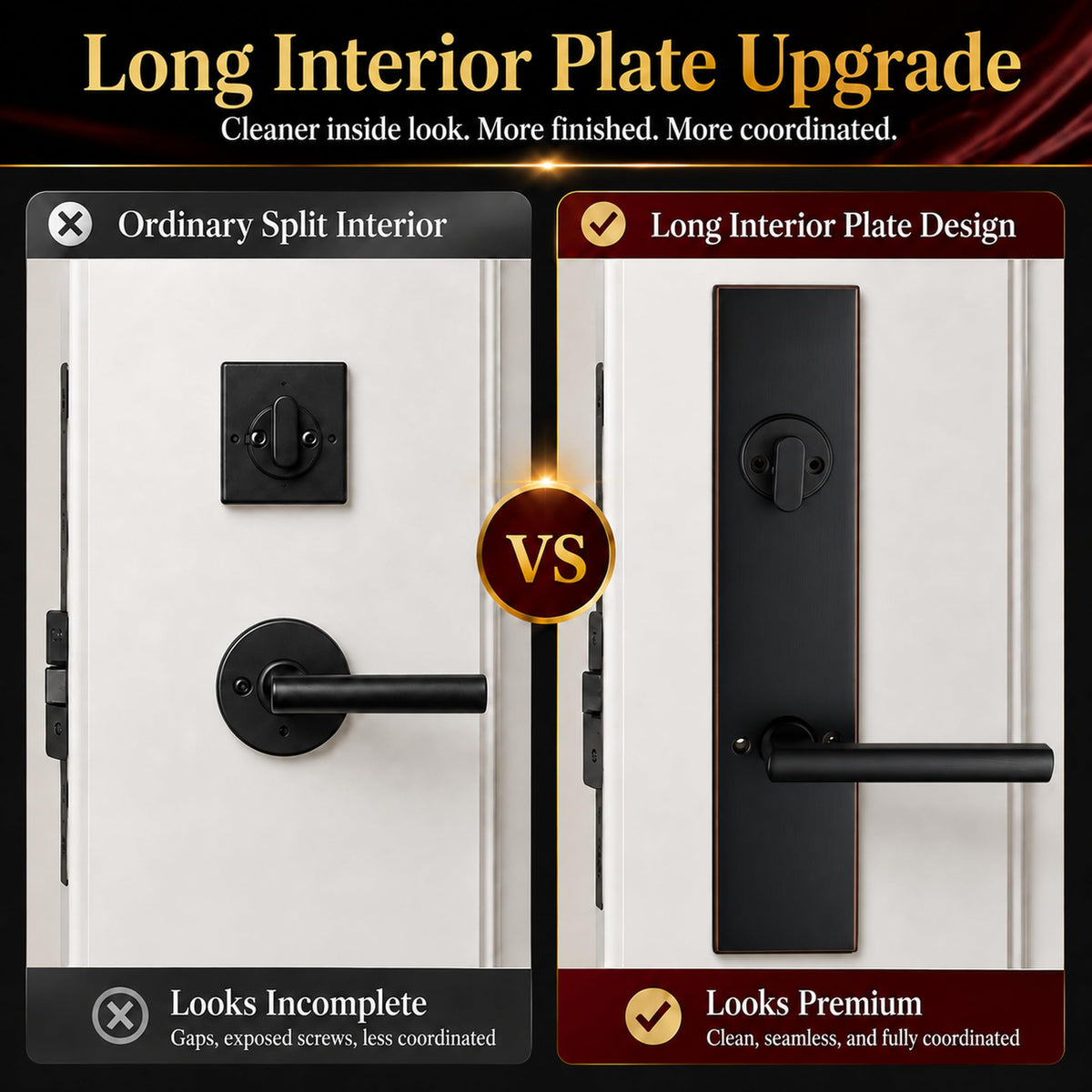 Aged Bronze Front Door Handle Set with Deadbolt (Aged Bronze)