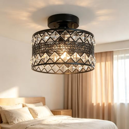 Crystal Ceiling Light Fixture