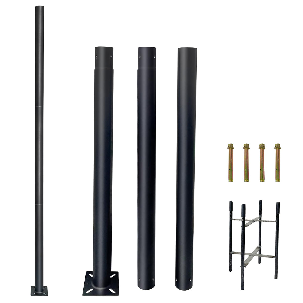 9.35ft Outdoor Street Light Pole (9.35 ft-1 Pack)