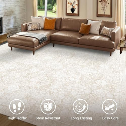 9x12 Area Rugs (Cream / 9' x 12' (Rectangular))