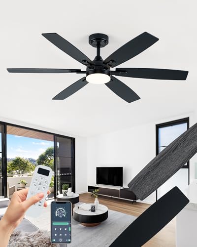 52" Ceiling Fan with Light for Bedroom