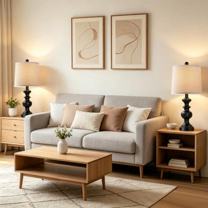 Farmhouse Table Lamp Set of 2