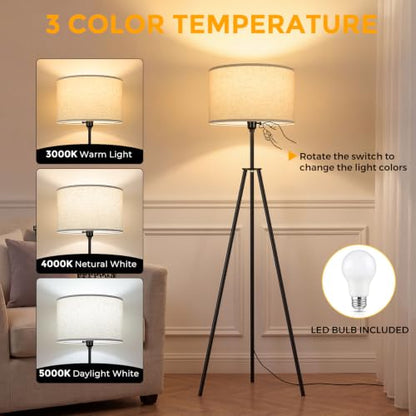 Tripod Floor Lamp with 3