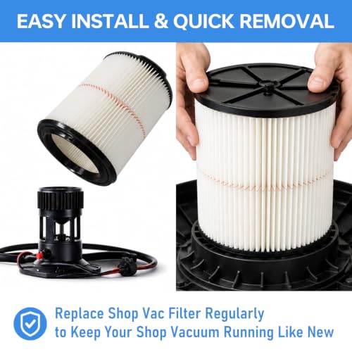 38754 Filter for Craftsman CMXZVBE38754 General Wet Dry Shop Vac (38754-1P)