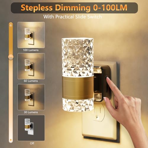 LED Night Lights Plug into Wall 2 Pack
