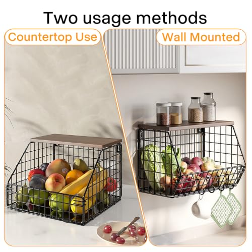 Laundry Room Shelves Wall Mounted with Storage Basket