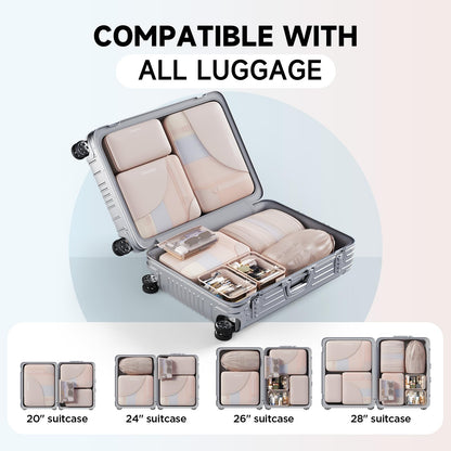 Packing Cubes for Travel (01 Cream)