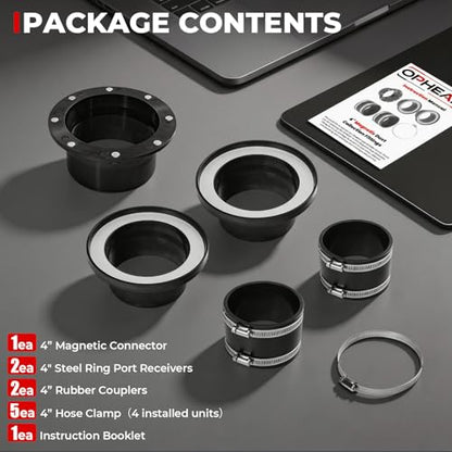 4 Inch Magnetic Dust Collection Kit
