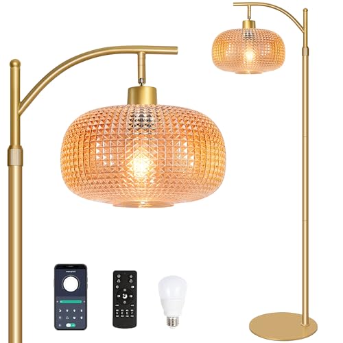 Glass Floor Lamp for Living Room