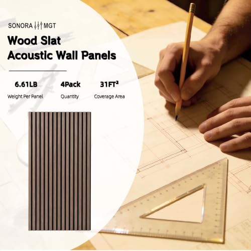3D Wood Slat Acoustic Wall Panels