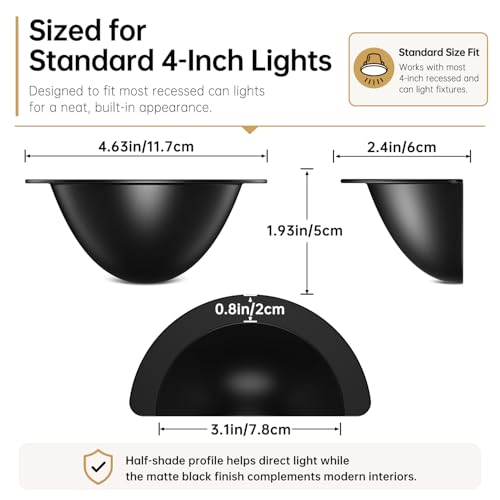 4 Pack 6 Inch 40% Light Transmittance Anti