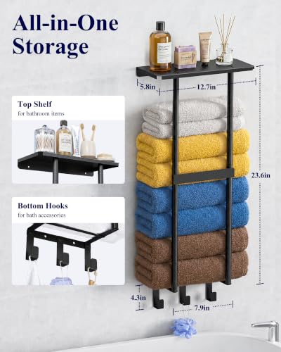 Wall Mounted Towel Rack