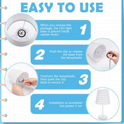 Lined Notebook Table Lamps (Lined Notebook)