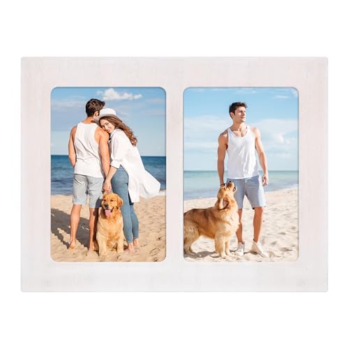 4x6 Picture Frame Collage (Rustic White / 7.7x10in (1Pack))