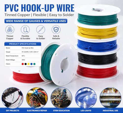 30 AWG Stranded Hook Up Wire Kit