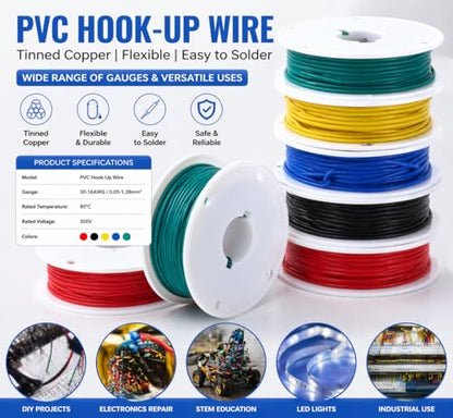 30 AWG Stranded Hook Up Wire Kit