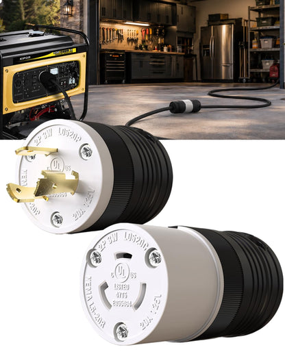 1 Set NEMA L5 (Black / L5-20P&L5-20R)