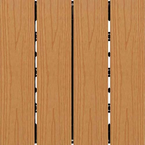 12" x 12" Interlocking WPC Decking Tiles