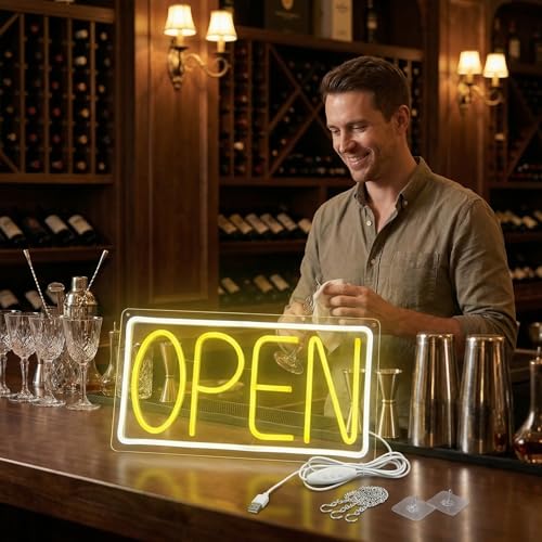 Open Neon Sign for Business (open)