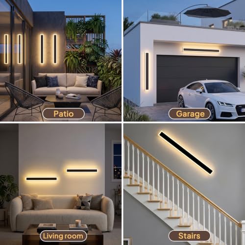 2 Pack Led Outdoor Wall Light