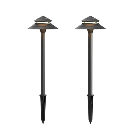Pathway Lights Low Voltage Outdoor Landscape Lighting 2W 70 Lumen 2700K 12V AC Path Lights Warm White Light with Bulb Connector Spike Stake for Garden Yard Driveway Lawn