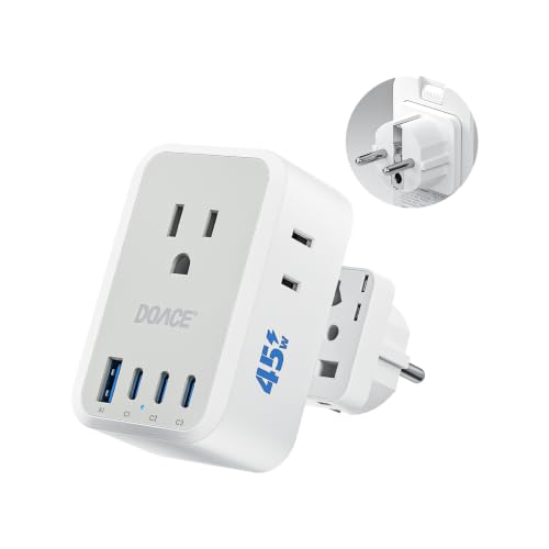 1 Pack 45W European Plug Adapter