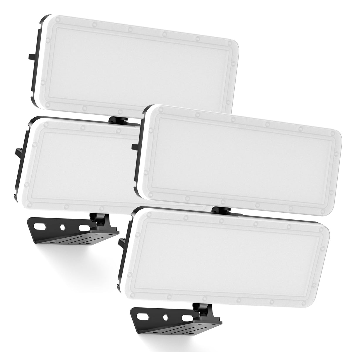 200W 2 Pack LED Flood Lights Outdoor (Black / 200 Watt 2 PACK)