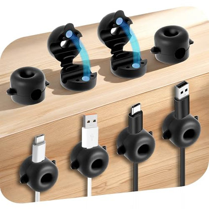 8 Pack Magnetic Cable Management Clips for Home Office Desk