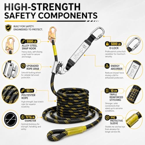 Flip Line Kit Polyester Lanyard Kit with Self