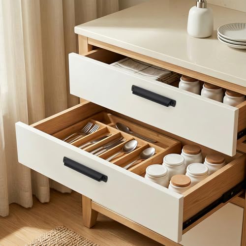 Matte Black Cabinet Pulls Cabinet Handles (Black / 5 inch Hole Center)