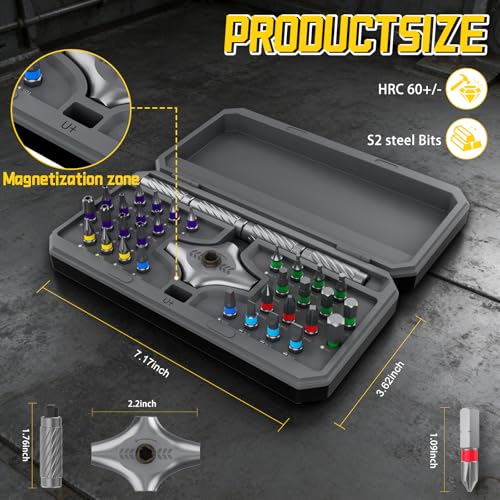 Magnetic Screwdriver Set with 4 Handles