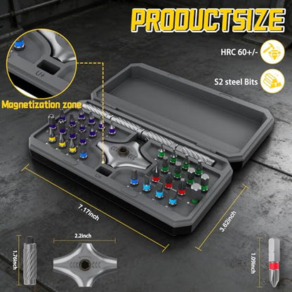 Magnetic Screwdriver Set with 4 Handles