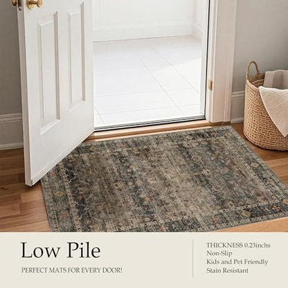 Washable Area Rug 9×12 for Living Room (Camel / 9' x 12' (Rectangular))