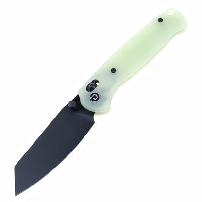 Knives ARTIFACT Glow In the Dark G10 Handle Axis Lock Pocket Knife with Sandvik 14C28N Blade