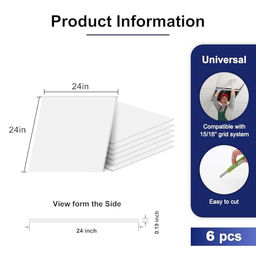 Premium PVC Smooth Drop Ceiling Tiles